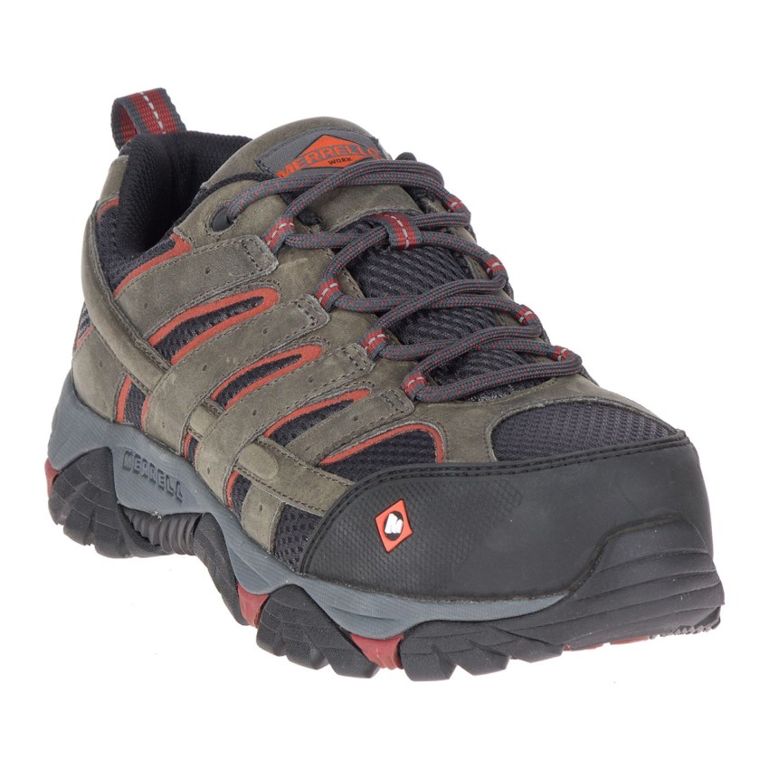 Chaussure de Securite Merrell Moab Vertex Vent Comp Toe Vert Foncé Olive Homme | L.M.QGEG